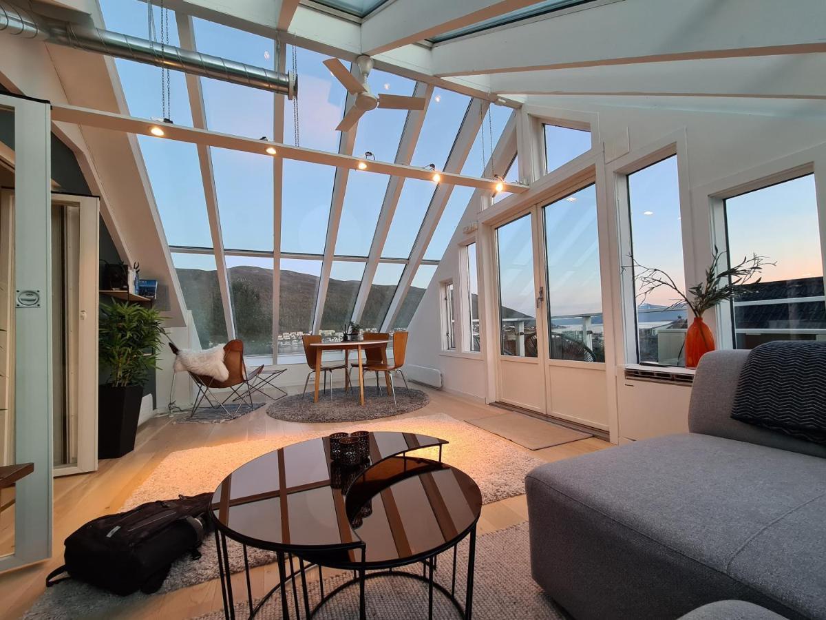 Glass Roof Private Loft In Tromso Tromsø Exterior foto