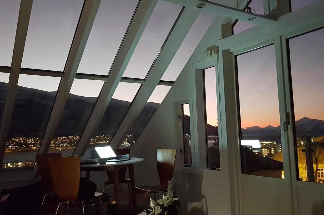 Glass Roof Private Loft In Tromso Tromsø Exterior foto